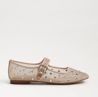 Michaela Shine Ballet Flats - Vintage Pink