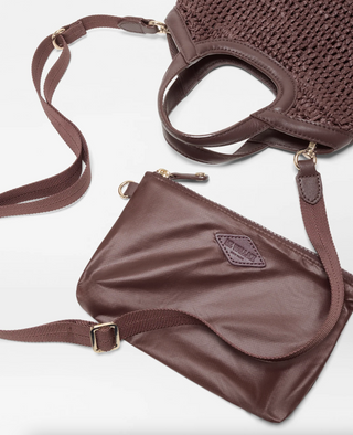 Mini Crochet Georgica Tote-Brown Crochet