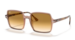 0RB1973 Square II - Transparent Light Brown
