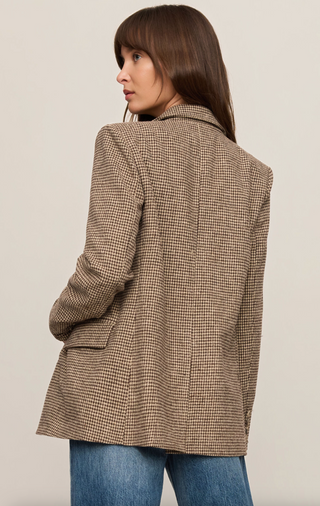 Evan Check Blazer - Dark Chocolate