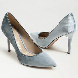 Hazel Pointed Toe Pump - Azure Blue