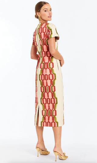 Hampton Convertible Midi - Deco Quatrefoil