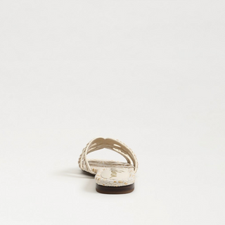 Bay Twist Slide Sandal - Modern Ivory Faux Raffia