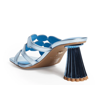 Cecelia Heel - Blue Metallic