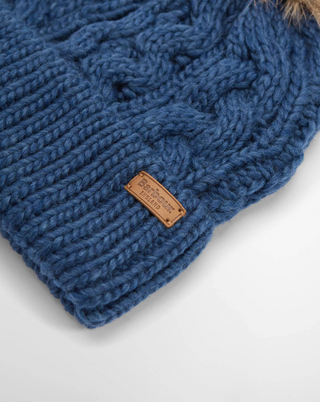 Barbour Penshaw Beanie Hat - Navy Peony