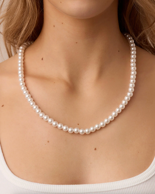Finley Pearl Matinee Necklace - Gold