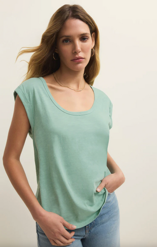 Per Diem Tee - Crystal Green