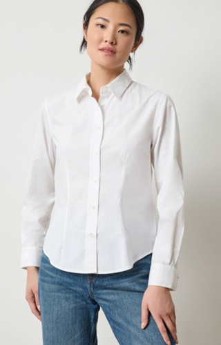 Slim Fit Button Down - White