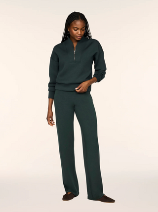 Spanx Airessentials Shawl Collar Half Zip - Night Forest