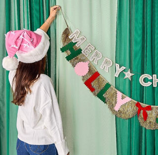 Santa Baby Bow Hat - Pink