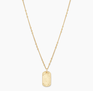Griffin Dog Tag Necklace - Gold