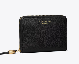 Romy Medium Zip Around Wallet - Black
