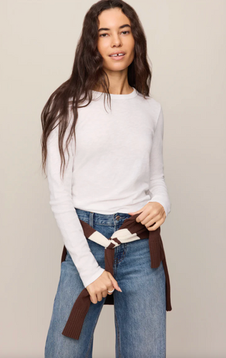 Junie L/S Tee - White