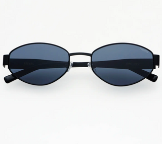 Soho Womens Oval Sunglasses - Black