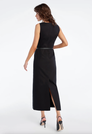 The Perfect Opportunity Linen Dress - Black