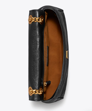 Charlie Quilted Small Shoulder Bag - Black