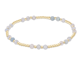 Joy Gem 3mm Bracelet - Aquamarine