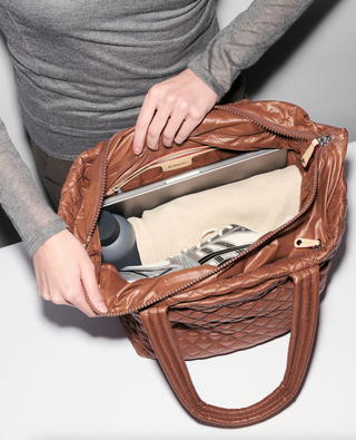 Medium Metro Tote Deluxe II- Terracotta