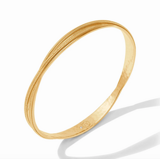 Cheval Twist Bangle - Gold - S