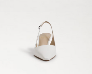 Bianka Slingback Pump - White Leather