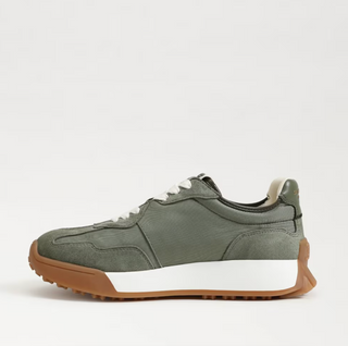 Langley Lace Up Sneaker - Suede Olive