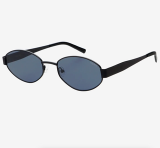 Soho Womens Oval Sunglasses - Black