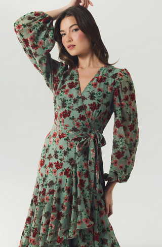 Helene Dress - Blue/Multi