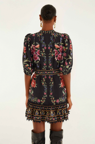 Belle Garden Black Mini Dress - Belle Garden Black