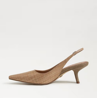 Bianka Slingback Pump - Buff Tan Raffia