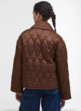 Barbour Bernadette Quilted Jacket - Vicuna / Hessian Tartan