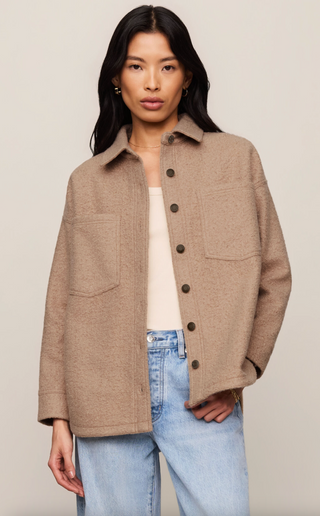 All Day Poodle Knit Jacket - Classic Camel