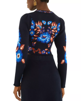 Knit Top - Bow Garden Blue