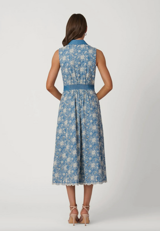 Kendra Dress - Chambray / Ivory