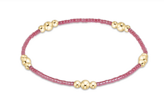 hope purpose gold bracelet - pink champagne