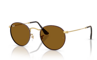 0RB3447 Round Metal - Matte Havana On Matte Arista Gold