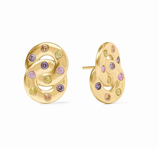 Rainbow Infinity Earring - Pink Dawn