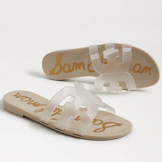 Bay Jelly Slide Sandal - Clear Sand Jelly