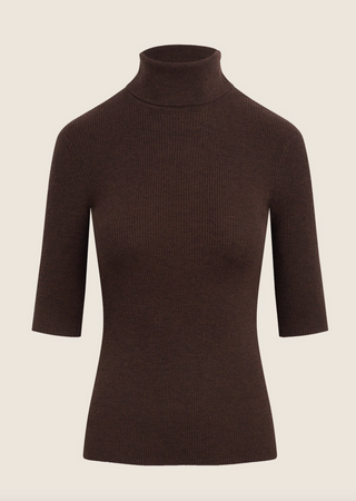 The Amelia Top - Coffee