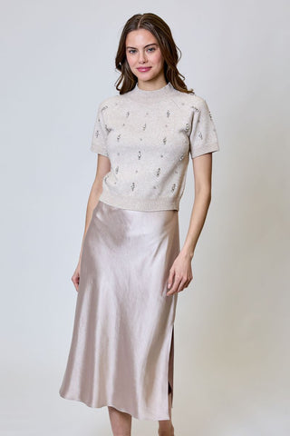 Mya Sweater Dress Combo - Putty