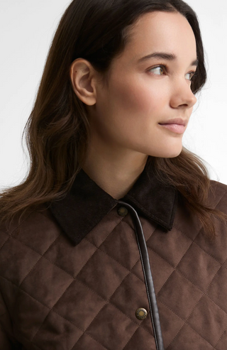 Barbour Sonya Quilted Jacket - Dark Brown / Muted