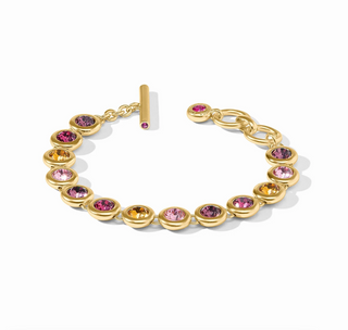 Rainbow Tennis Bracelet - Pink Dawn