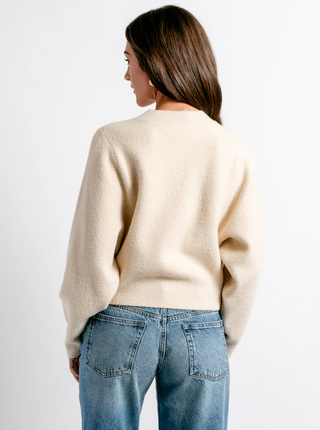 Carrara Solid Sweater - Ecru