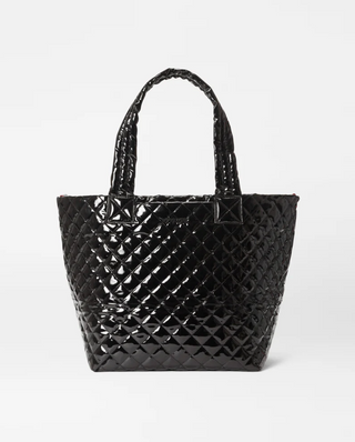 Medium Metro Tote Deluxe- Black Lacquer II