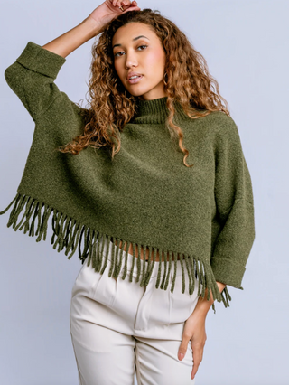Sachi Aja Sweater - Olive Jade