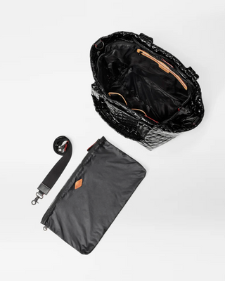 Medium Metro Tote Deluxe- Black Lacquer II