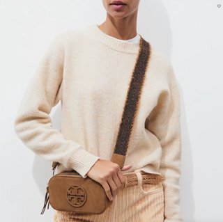 Miller Suede Mini Crossbody Bag - Toffee