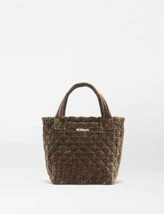 Velvet Mini Metro Tote Deluxe - Pecan Brown