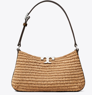 Eleanor Straw Slim Shoulder Bag - Honeycomb