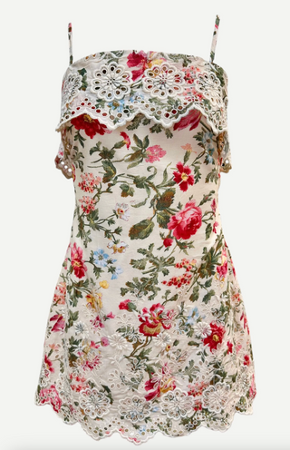 sabine embroidered mini dress Sabine Embroidered Mini Dress