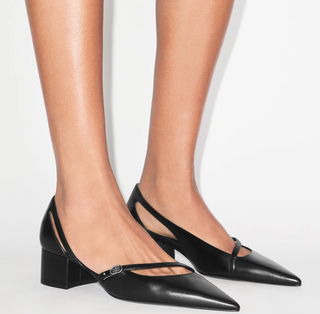 Double T Buckle D'Orsay Pump - Perfect Black
